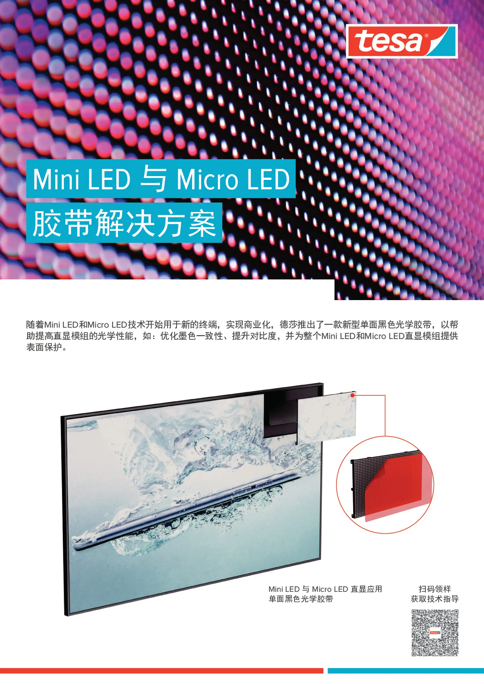 Mini LED 与 Micro LED 胶带解决方案 2022