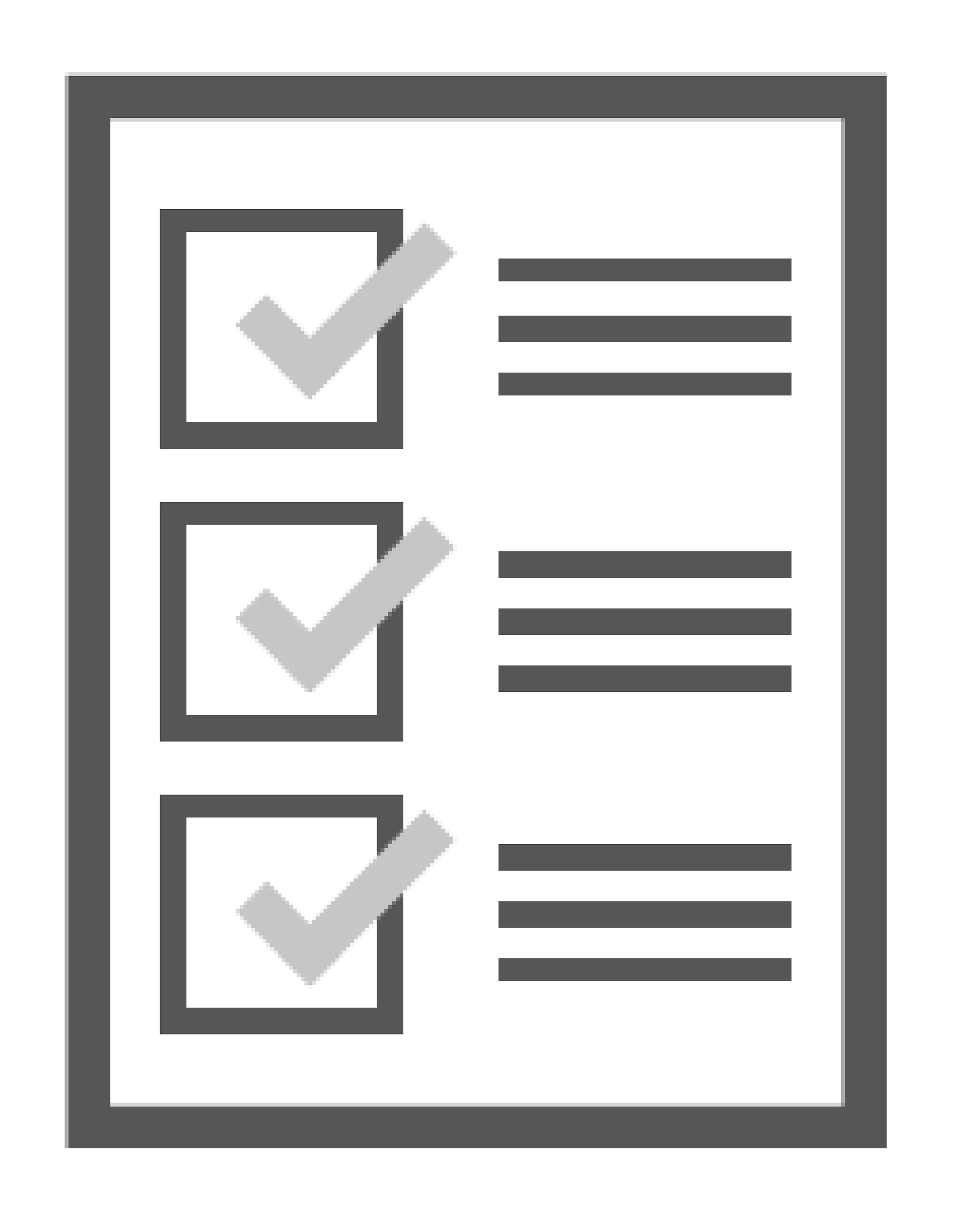 Checklist icon 3 topics