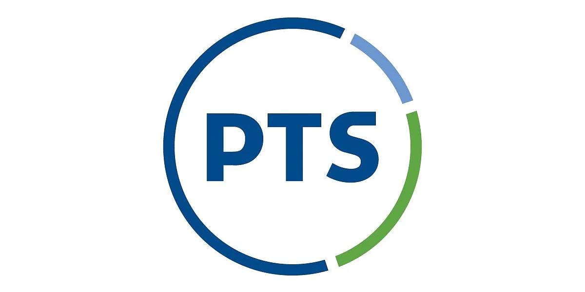 Logo featuring the letters PTS in bold blue font, surrounded by a partial circle. The circle includes segments in blue, light blue, and green on a white background. (This text has been generated by AI)